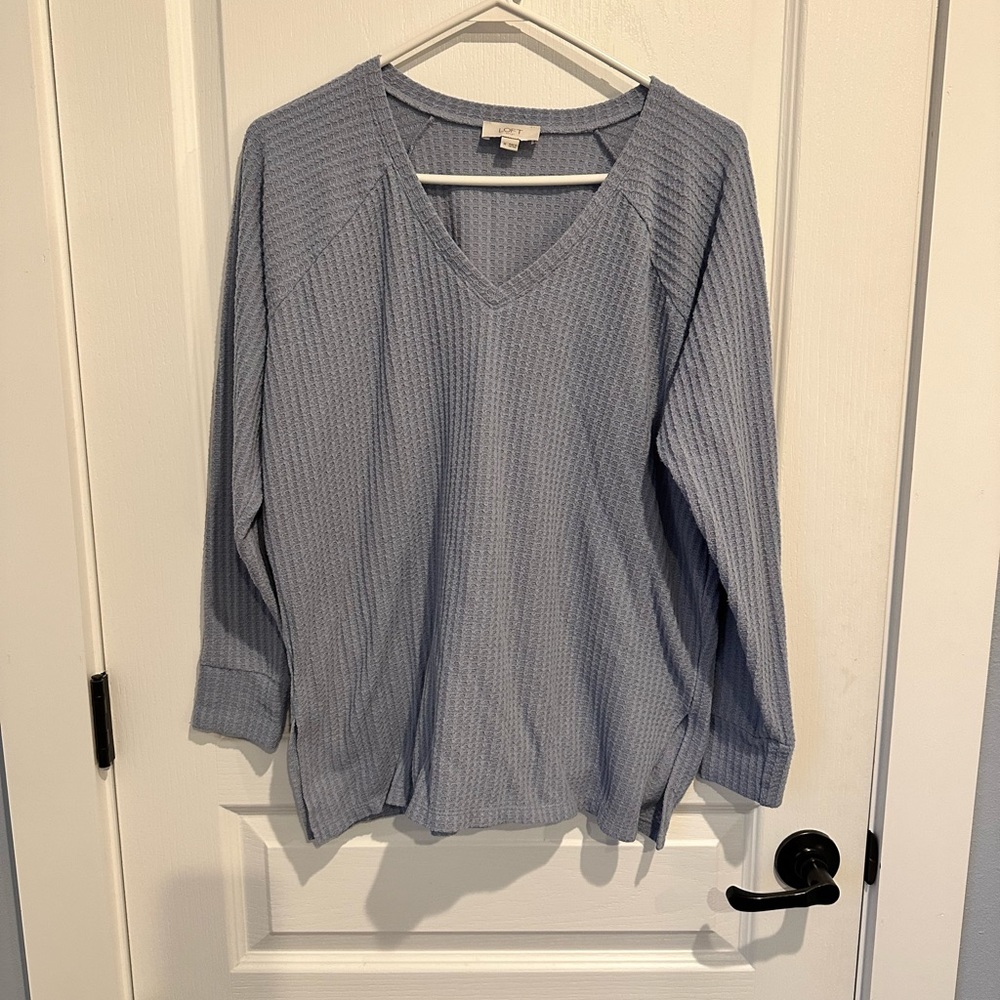 Loft waffle shirt sz M